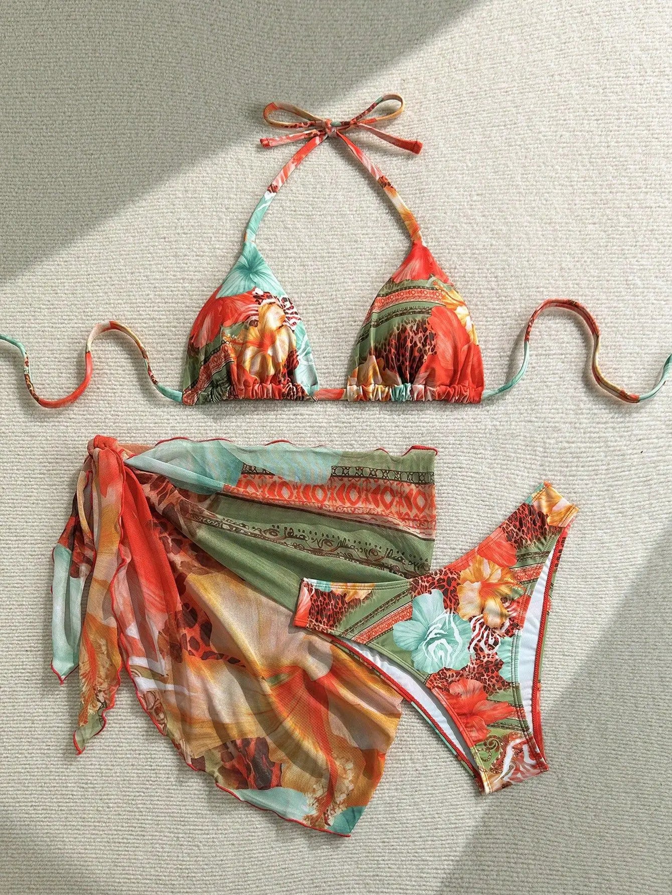 Sexy Skirt 3 Piece Bikini