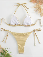 Sexy Brozing Gold Bikini