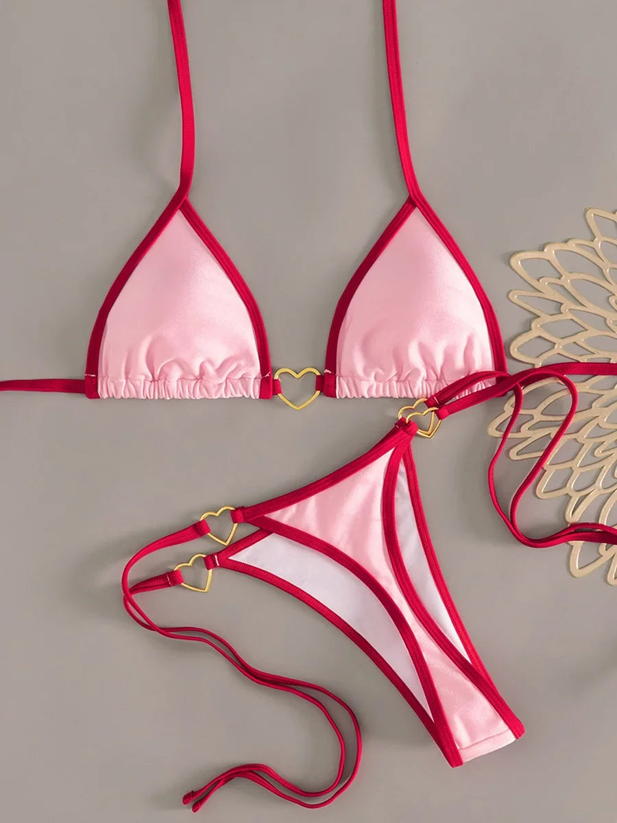 XS - L Halter Mini Micro Thong Bikini