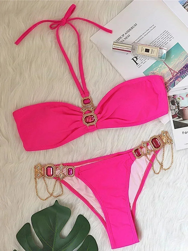 Rhinestone Swimsuit