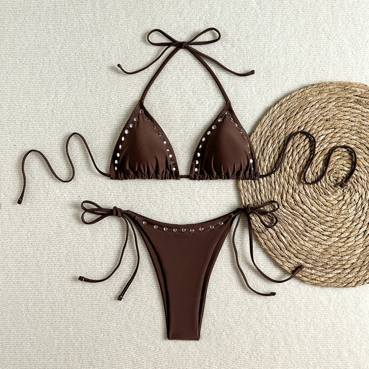 Sexy Rivet Bikini Set