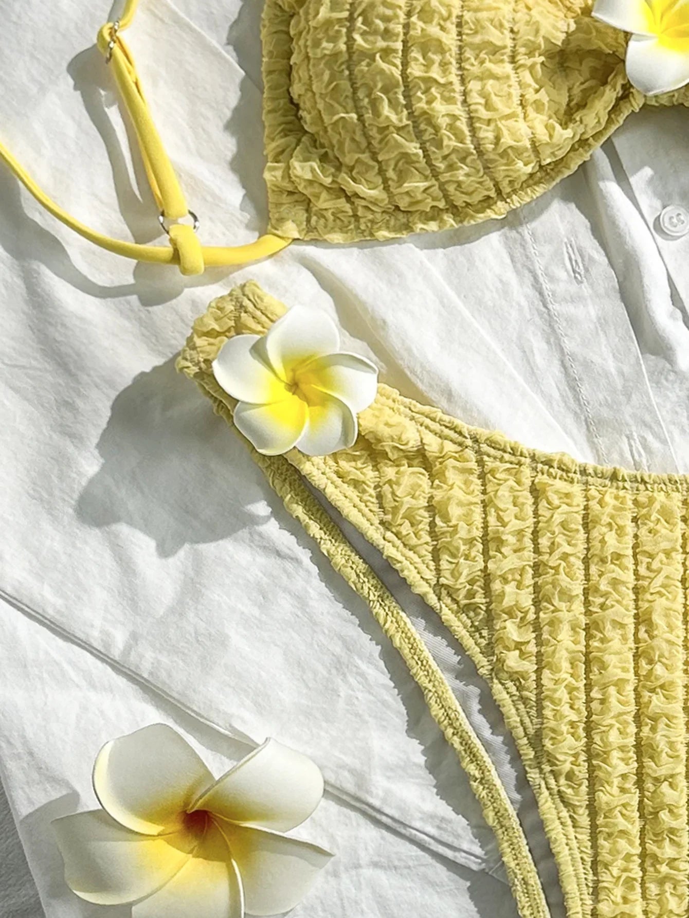 Sexy 3D Sunflower Bikini Set