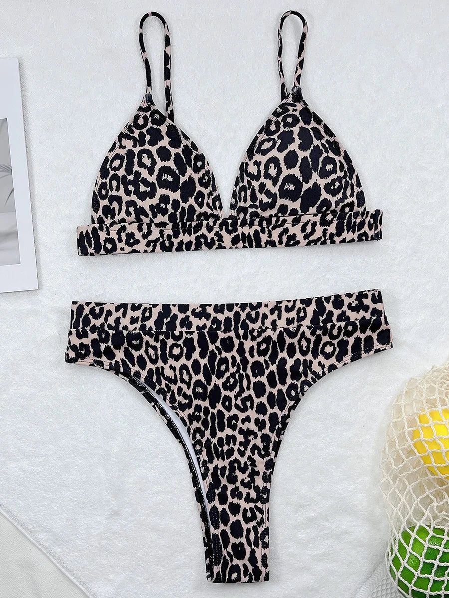 Sexy Leopard Female Swimsuit