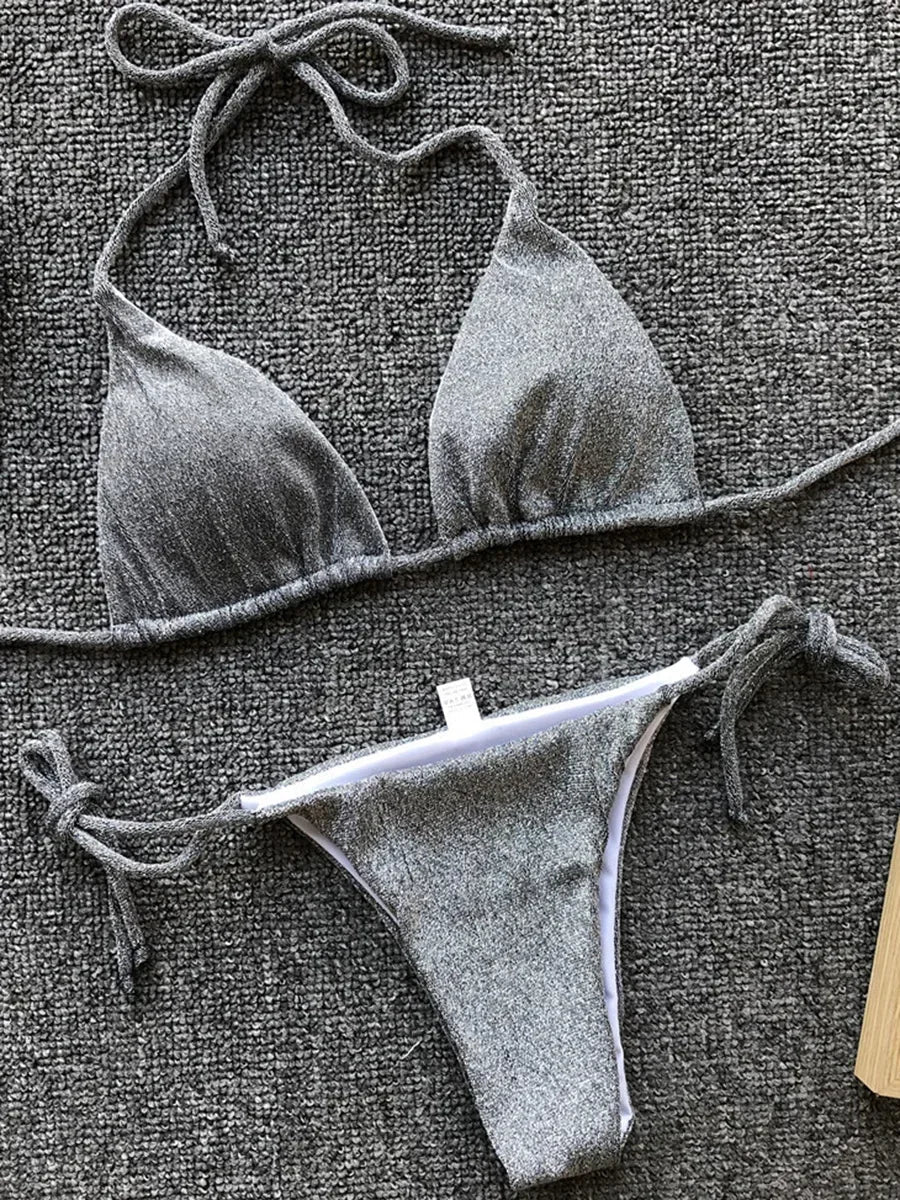 Sexy Micro Shiny Bikini