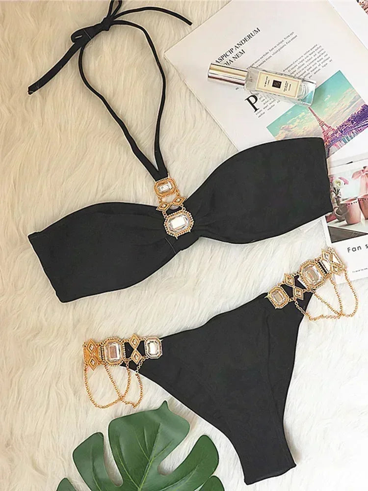 Rhinestone Swimsuit