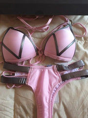 Sexy Halter Push Up Brazilian Bikini