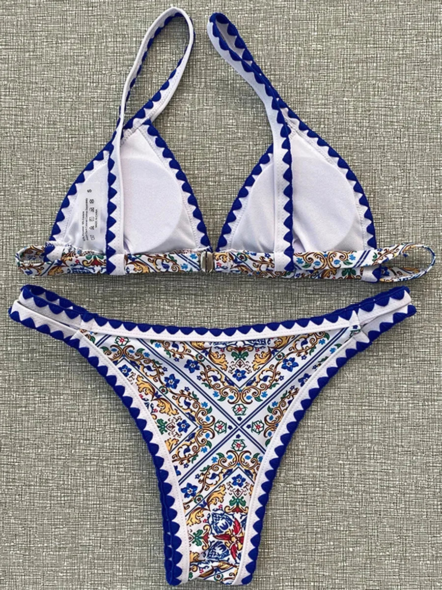 New Vintage Printed Bikini