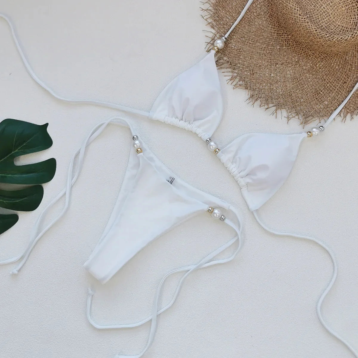 Sexy White Bikini Set