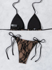 Sexy Mesh Black Bikini