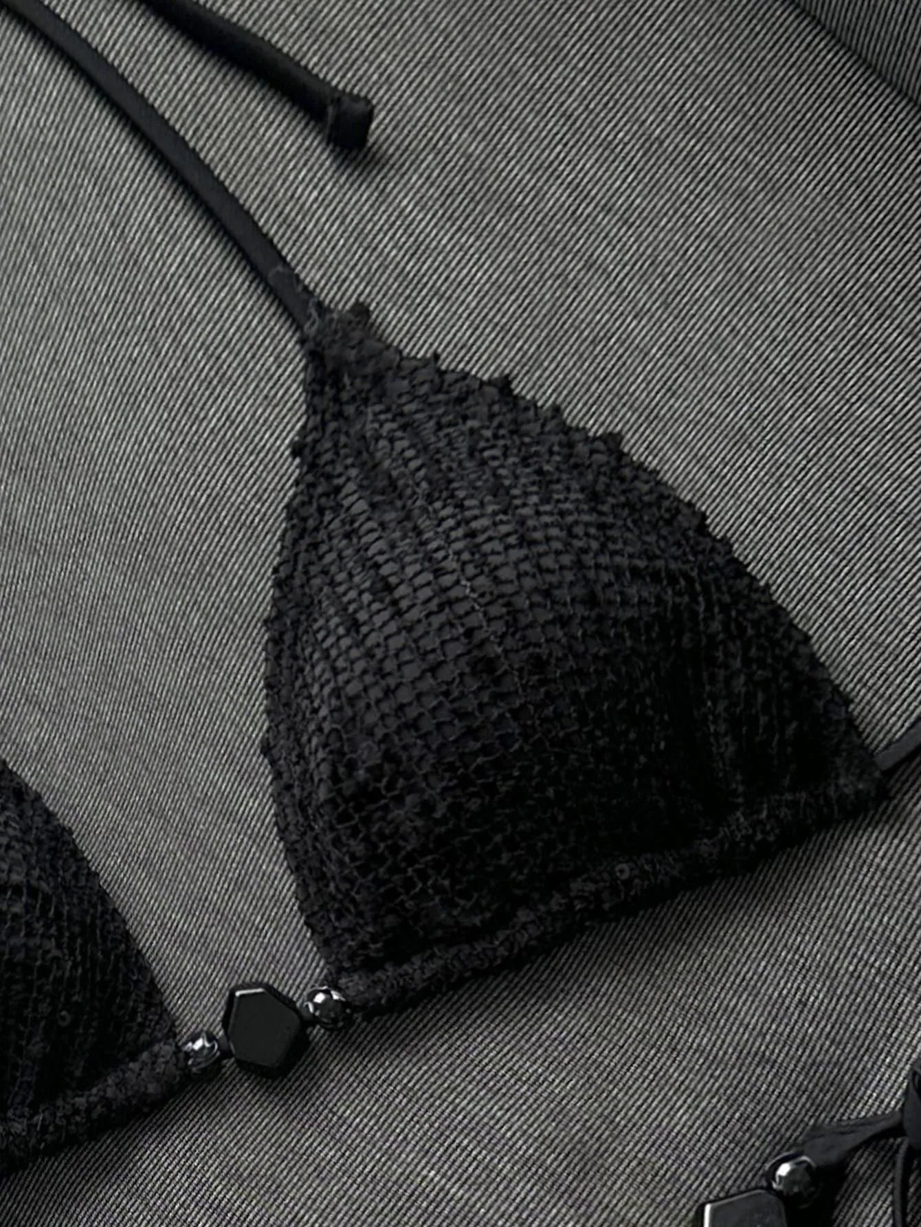 Sexy Beige Shell Push Up Bra Bikini Set