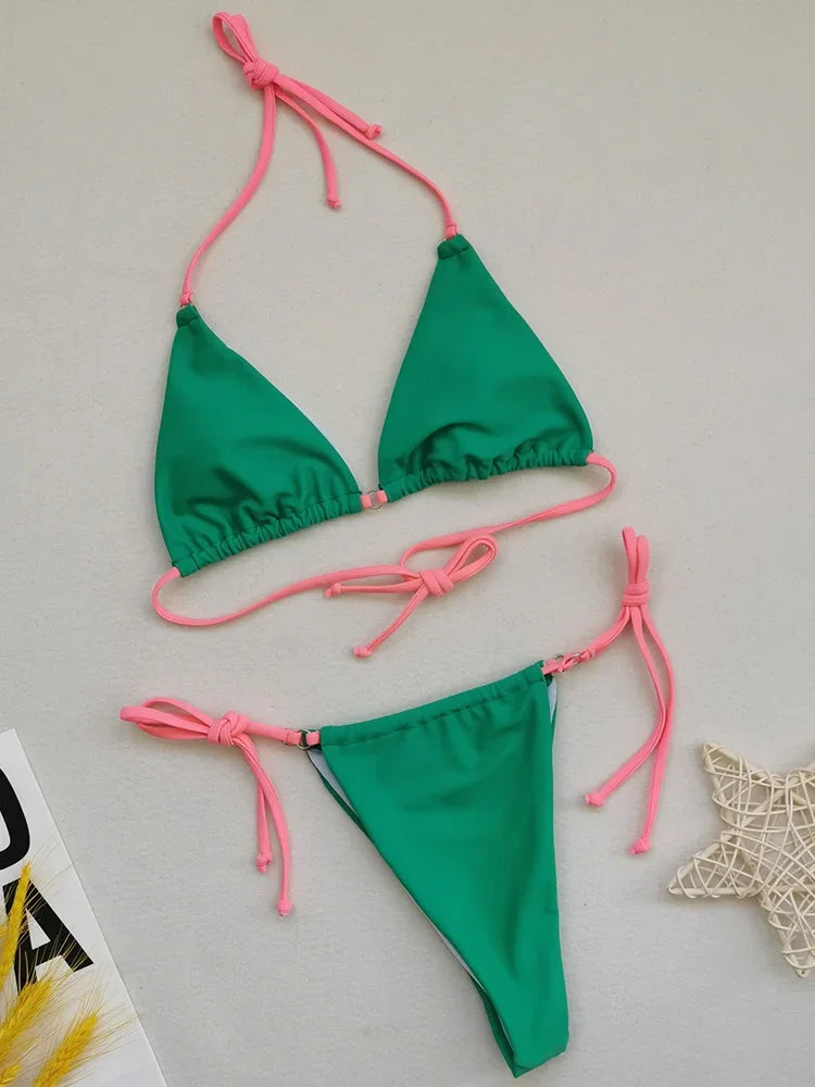Polka Dot Mini Micro String Bikini