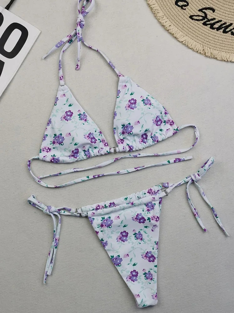 Polka Dot Mini Micro String Bikini
