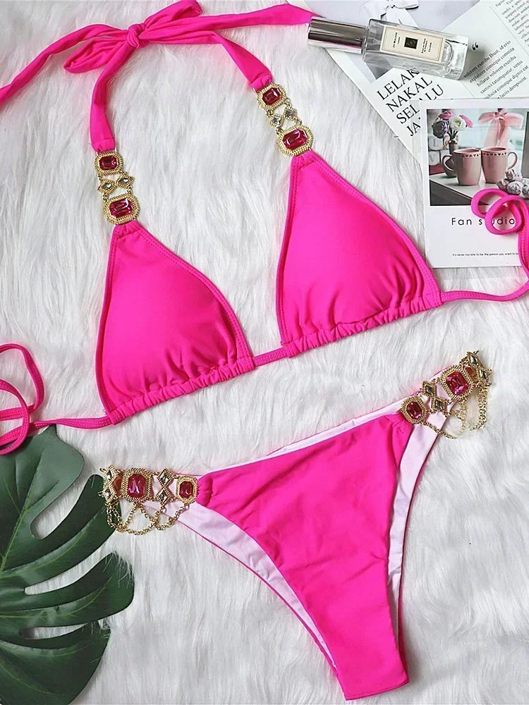 Rhinestone Swimsuit