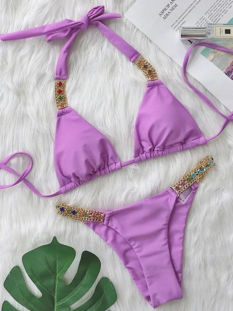 Rhinestone Swimsuit