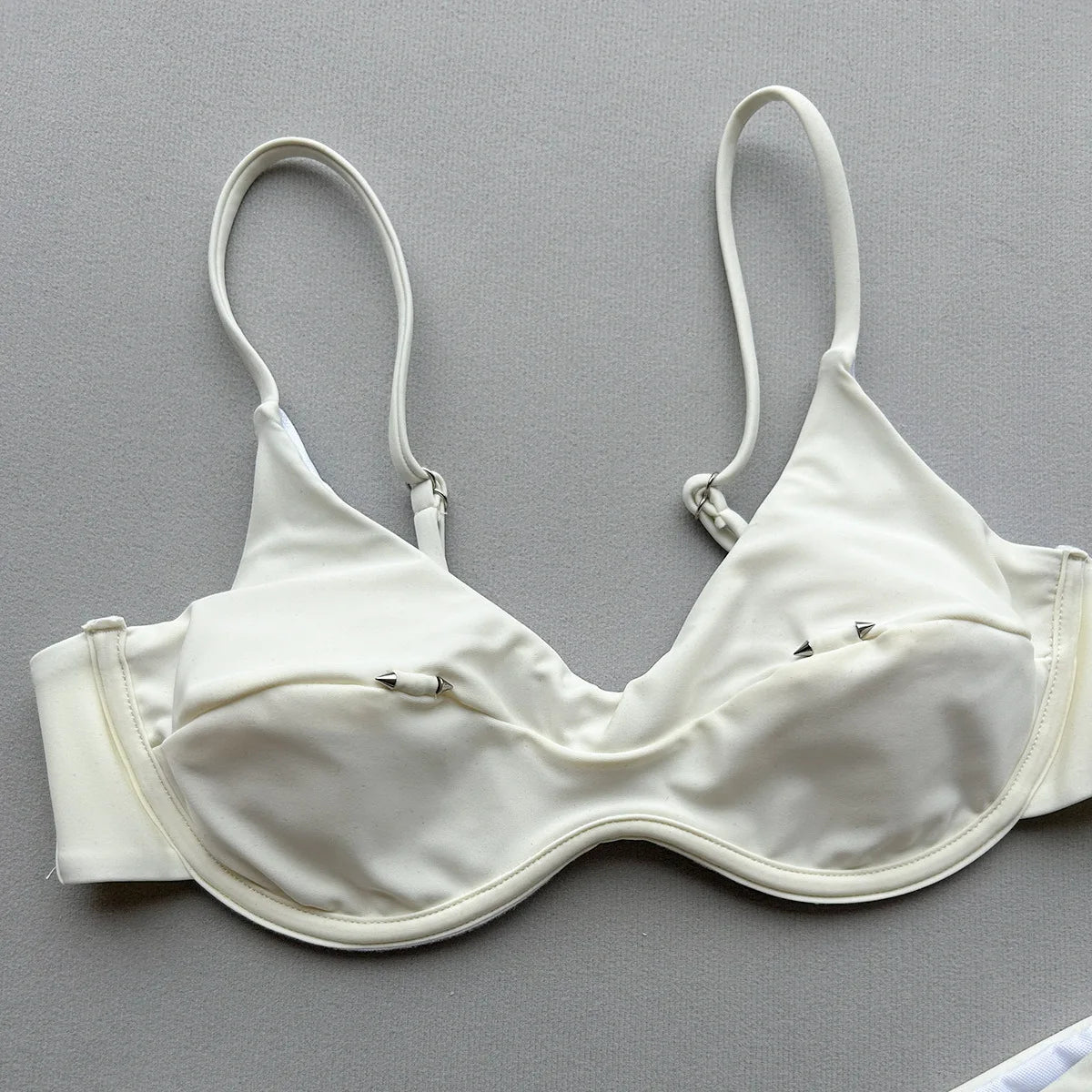 Sexy White Black Bikini Set