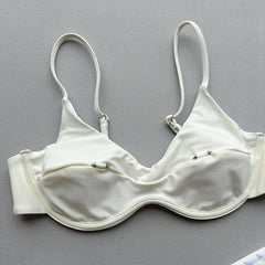 Sexy White Black Bikini Set