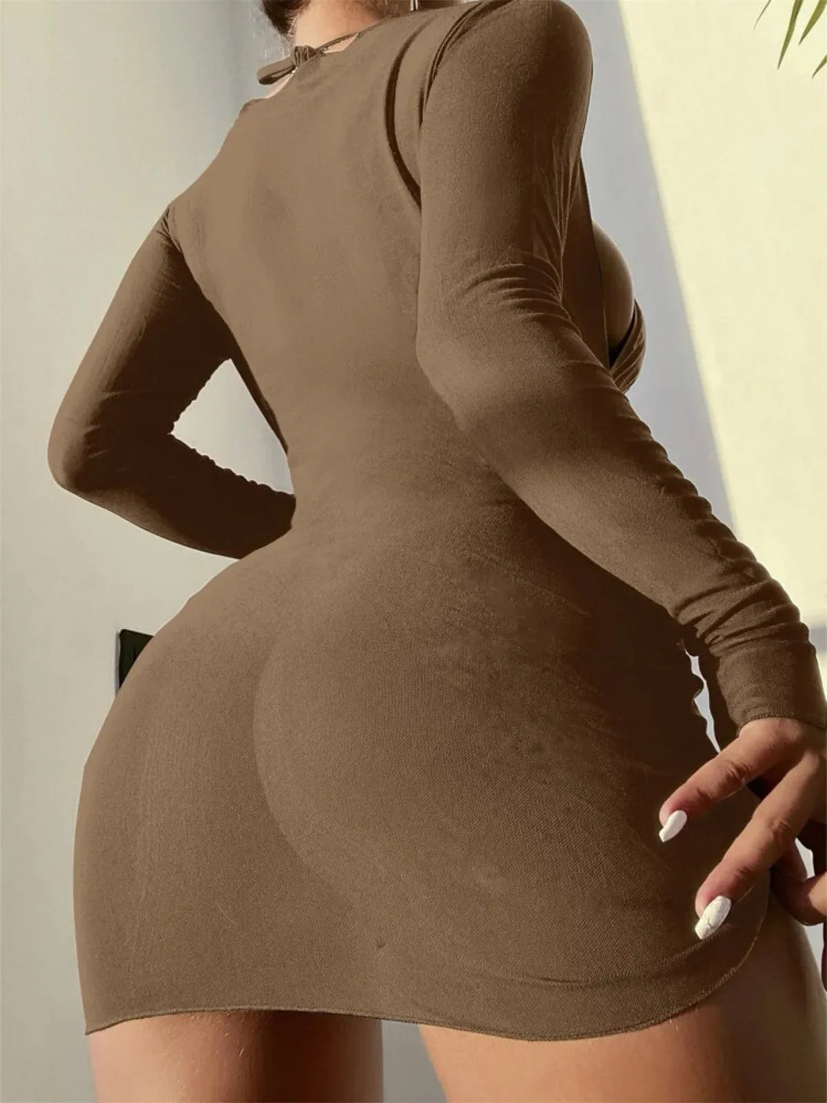 Long Sleeves Dress Bikini Set