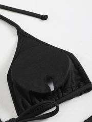 4PCS with Mesh Skirt Long Sleeve Micro Bikini
