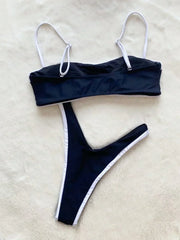 Splicing High Cut Beadeau Bikini