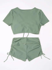Sexy Drawstring Bikini Set