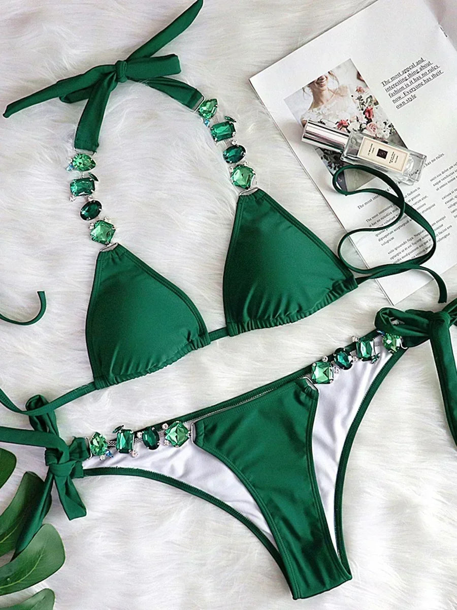 Rhinestone Swimsuit
