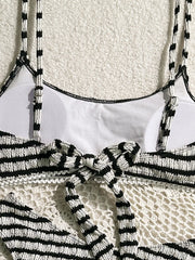 Sexy Black Striped Bikini