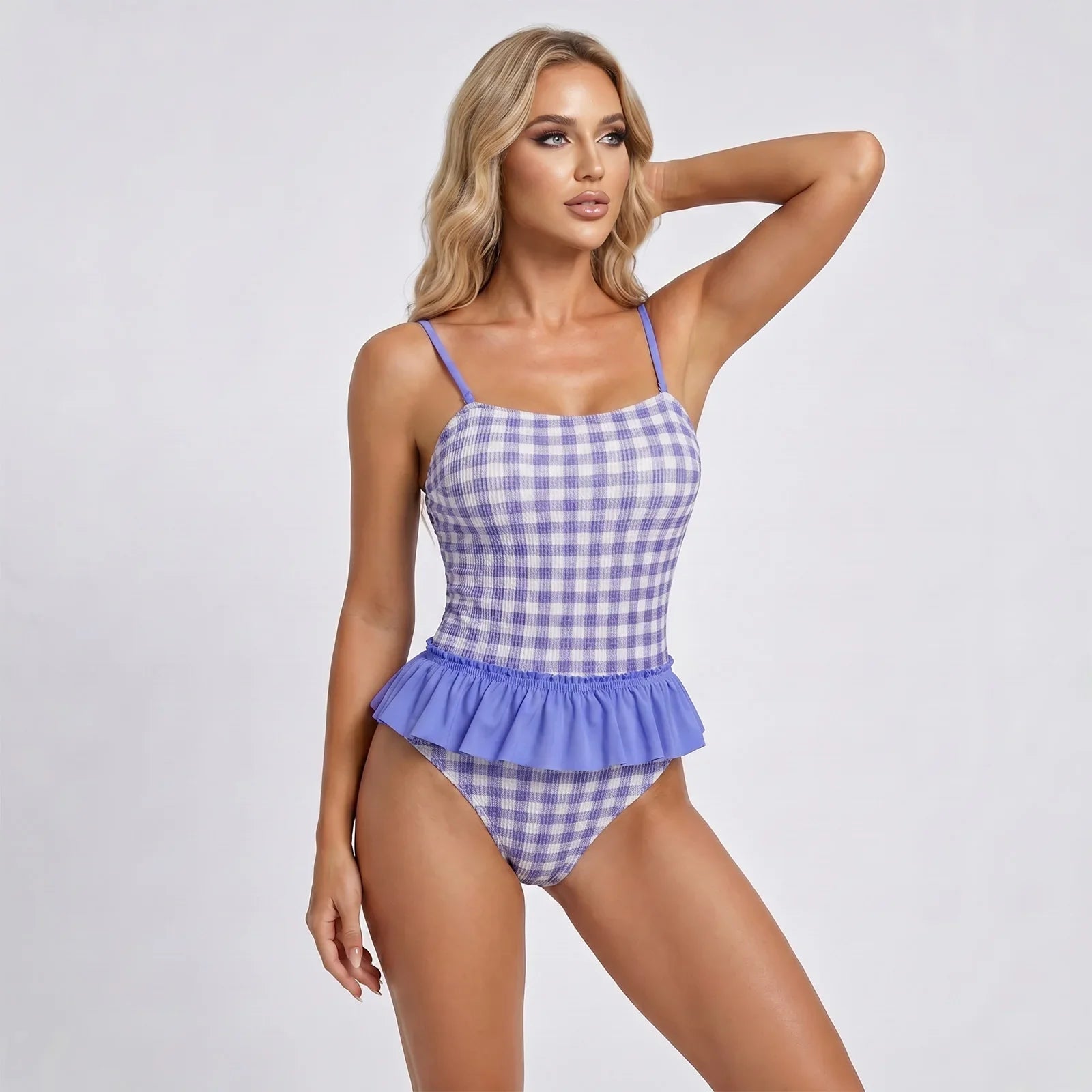 Women's Summer Smocked Bodysuit Swimsuits