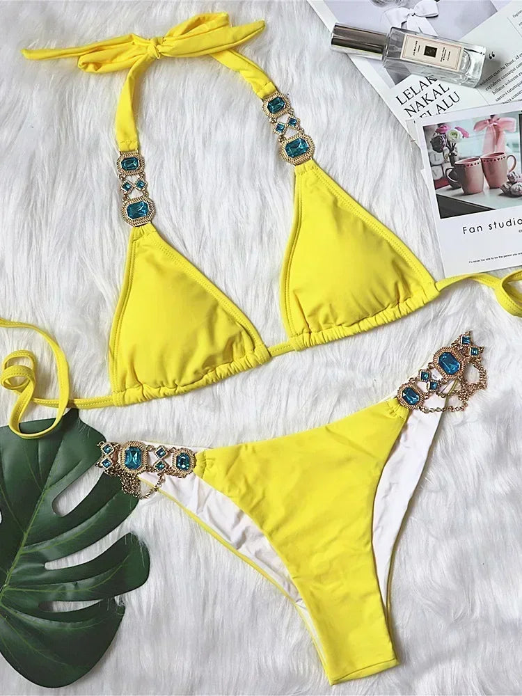 Rhinestone Swimsuit