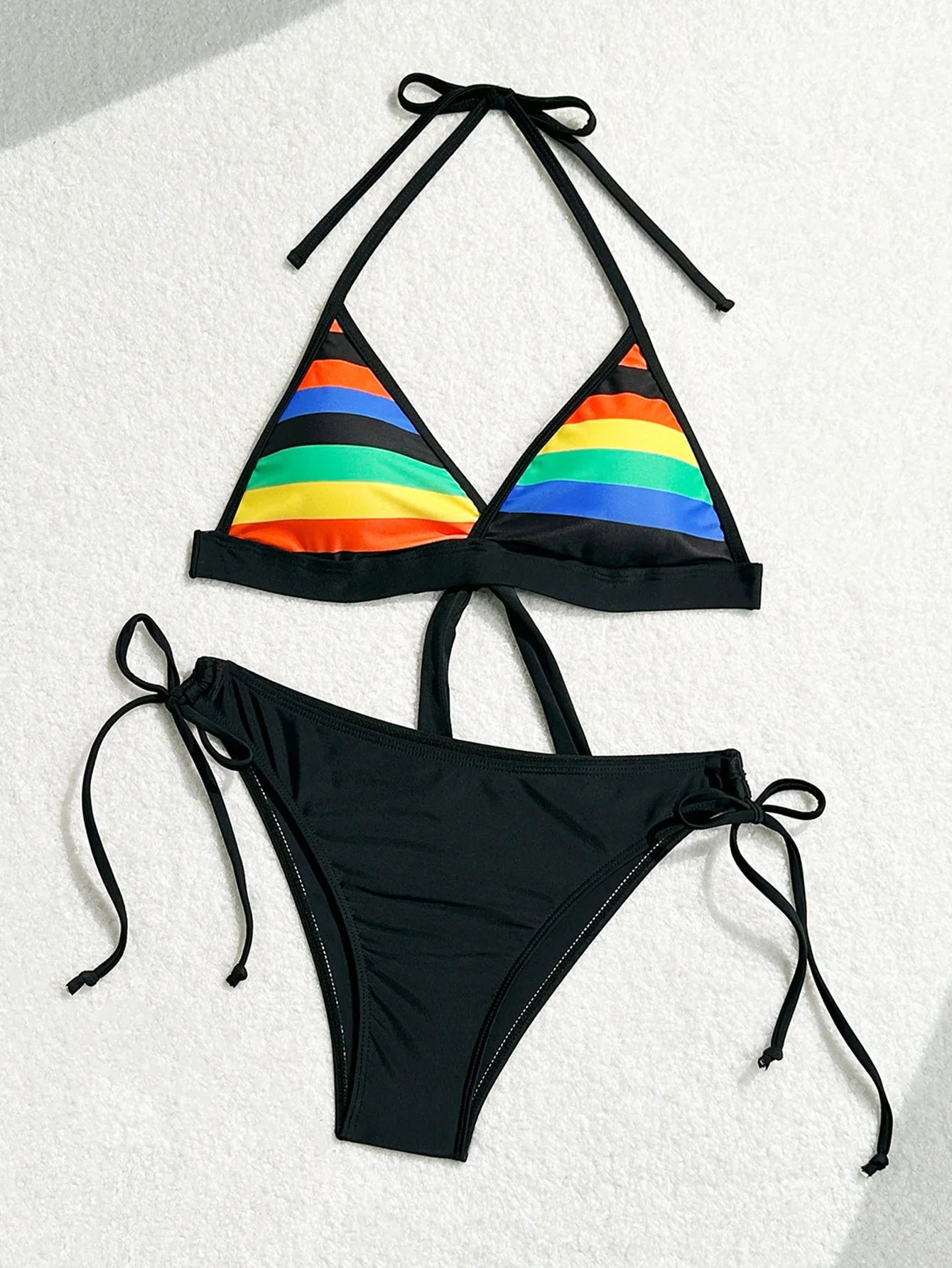 Women's Rainbow Color Bikini Set