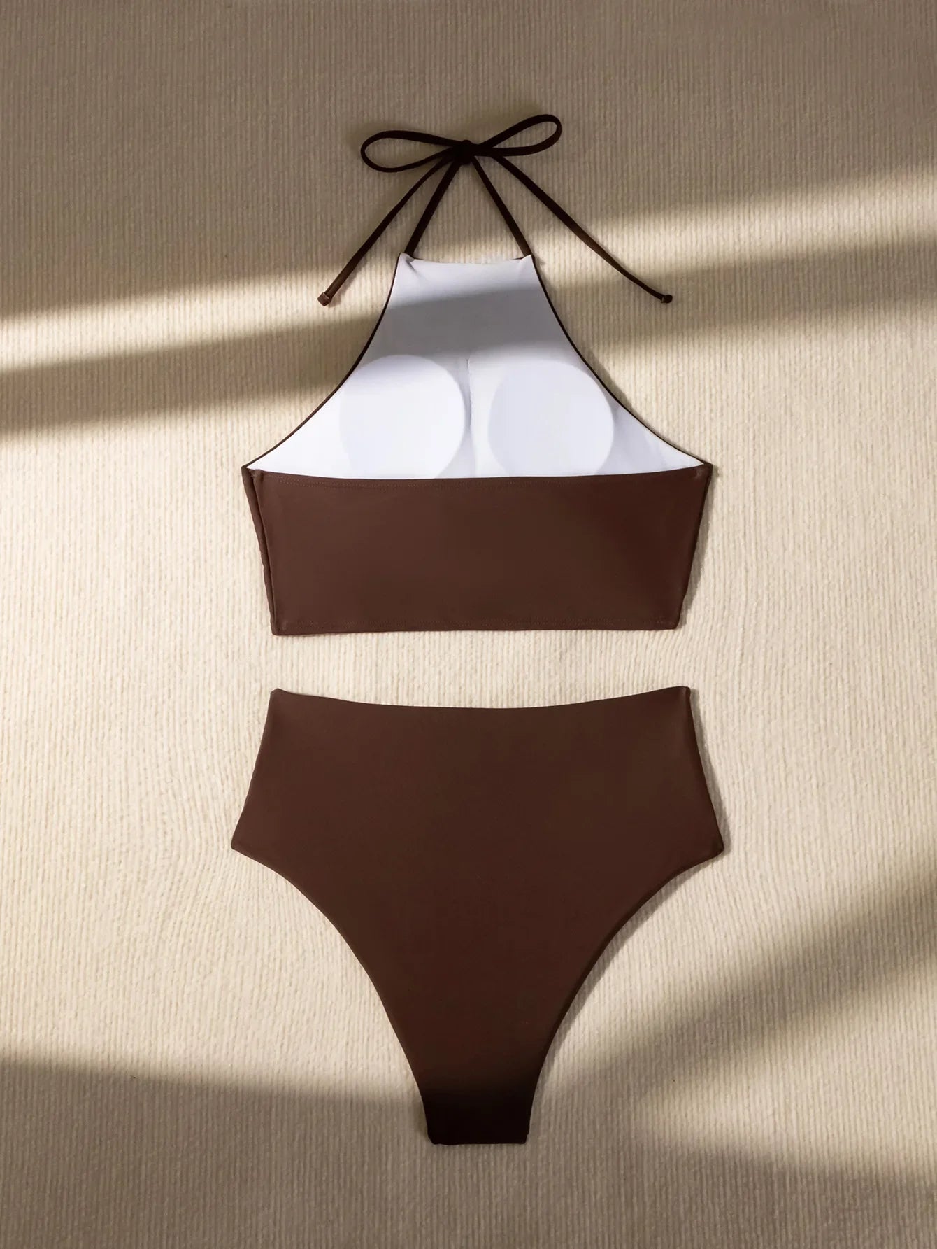 Sexy Halter Pleate Bikini Set