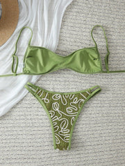 S - XL Printed Brazilian Bikini