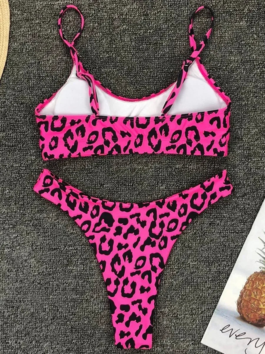 Snake Leopard Brazilian Bikini