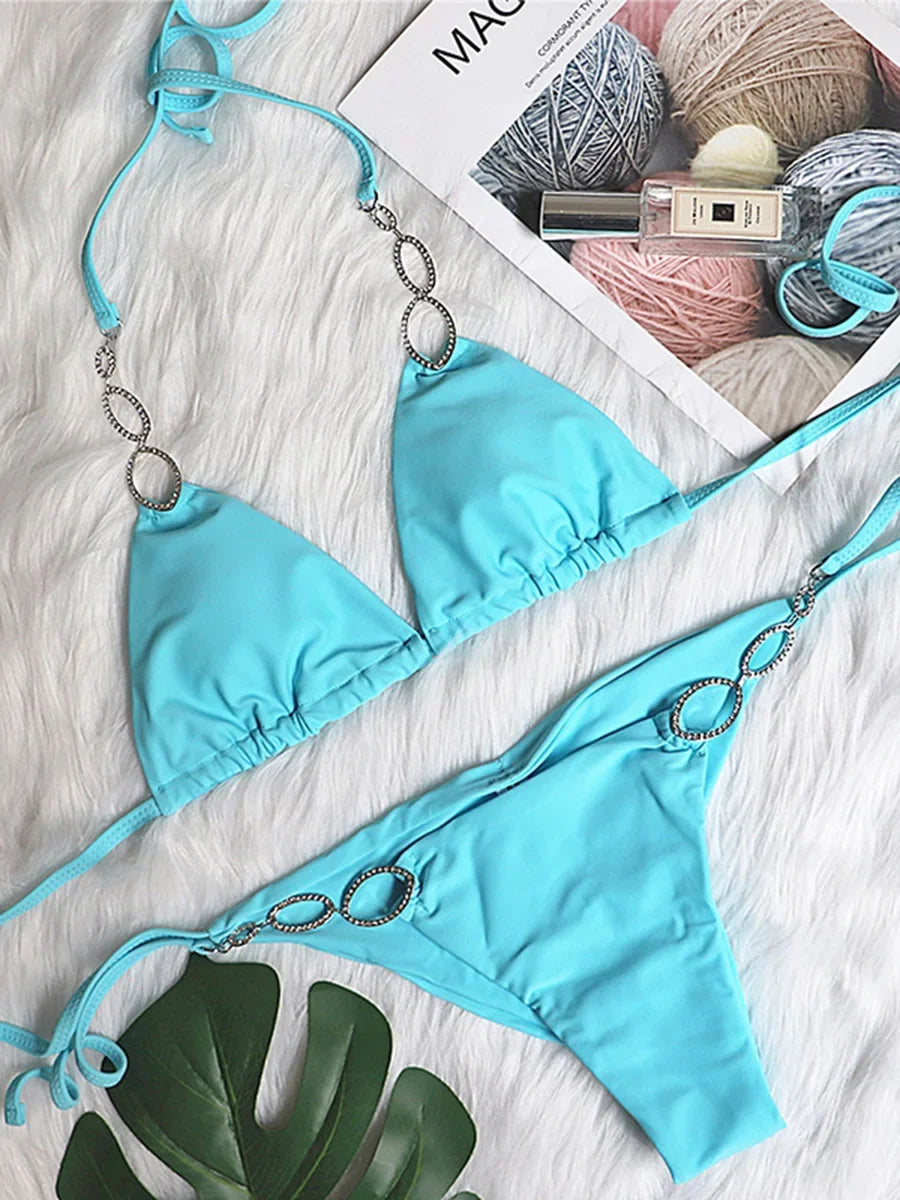 New Shiny Crystal Diamond Bikini