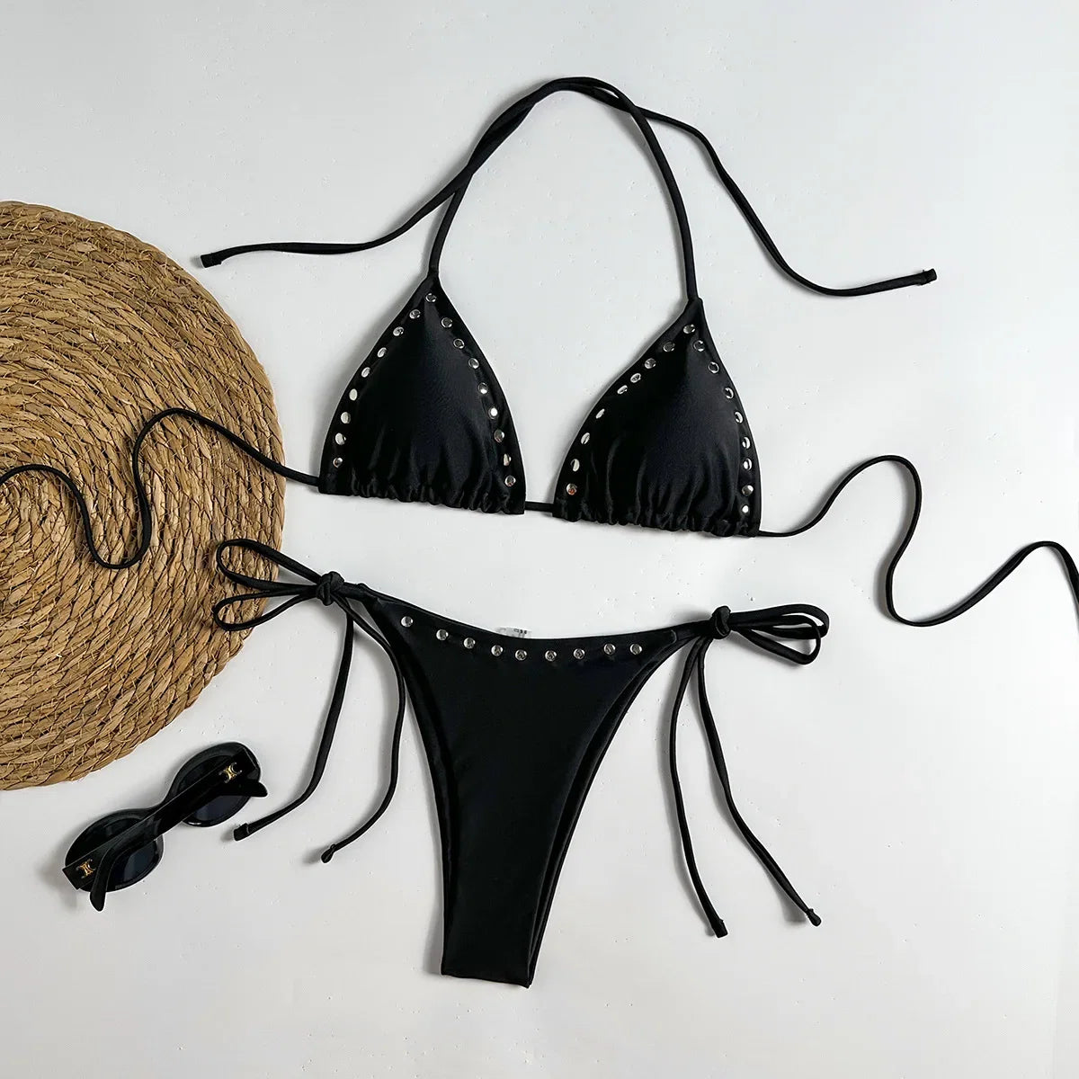 Sexy Rivet Bikini Set