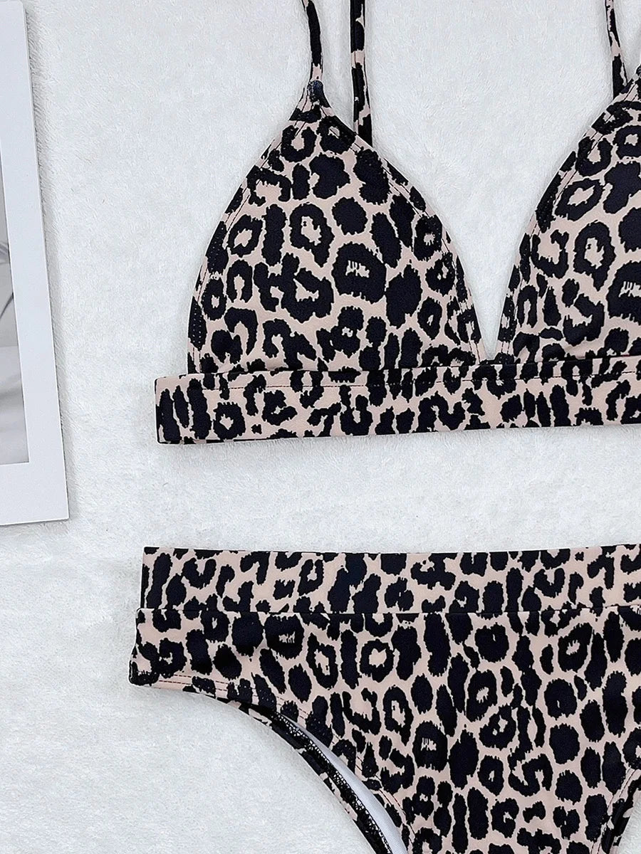 Sexy Leopard Female Swimsuit