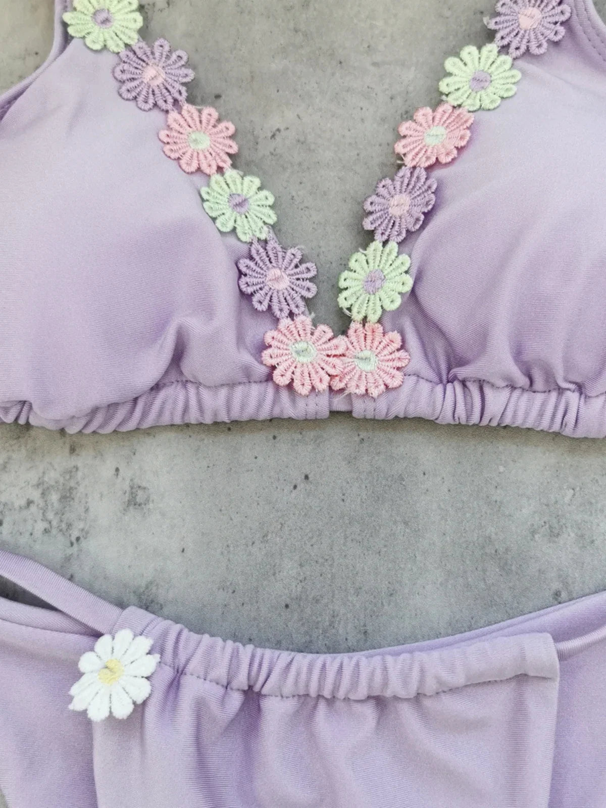 Sexy 3D Flower Bikini Set