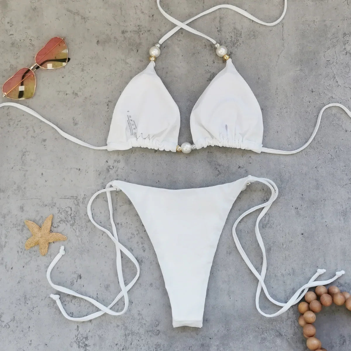 Sexy White Bikini Set