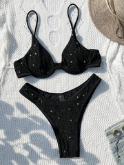 Shiny Black Bikini