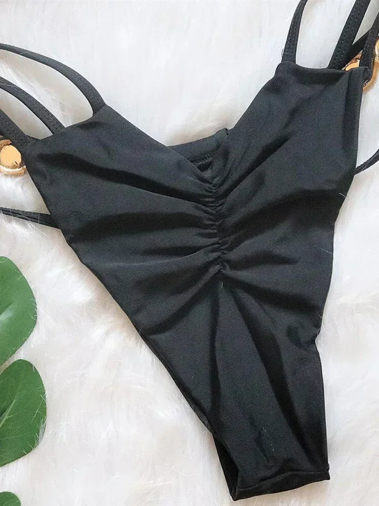 Sexy Halter Jewelled Diamond Bikini