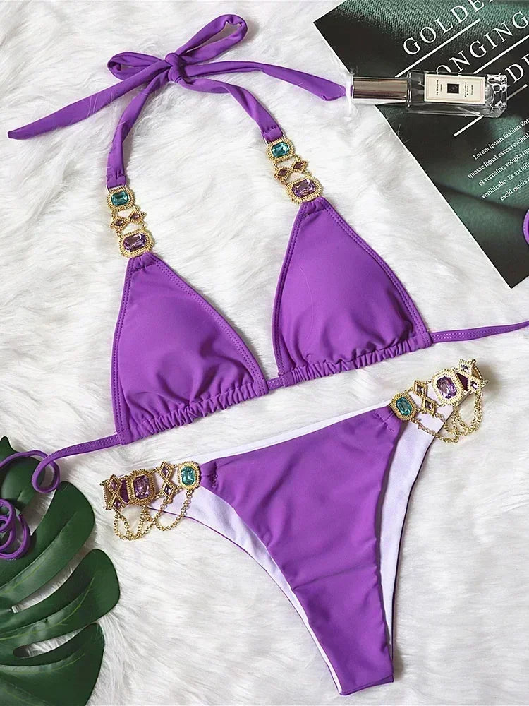 Rhinestone Swimsuit