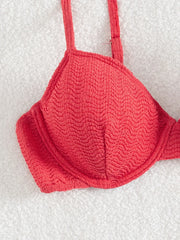 Sexy Red Underwire Bikini