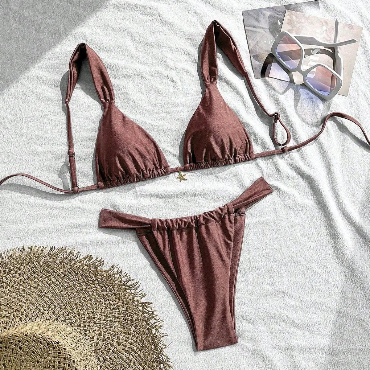 Sexy Starfish Ornament Bikini Set