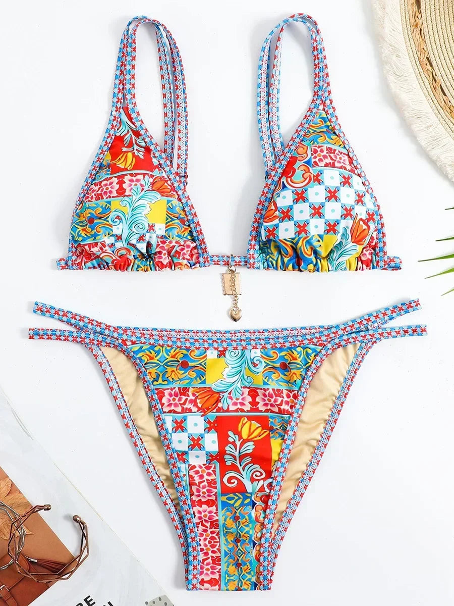 Floral Printed Bikini