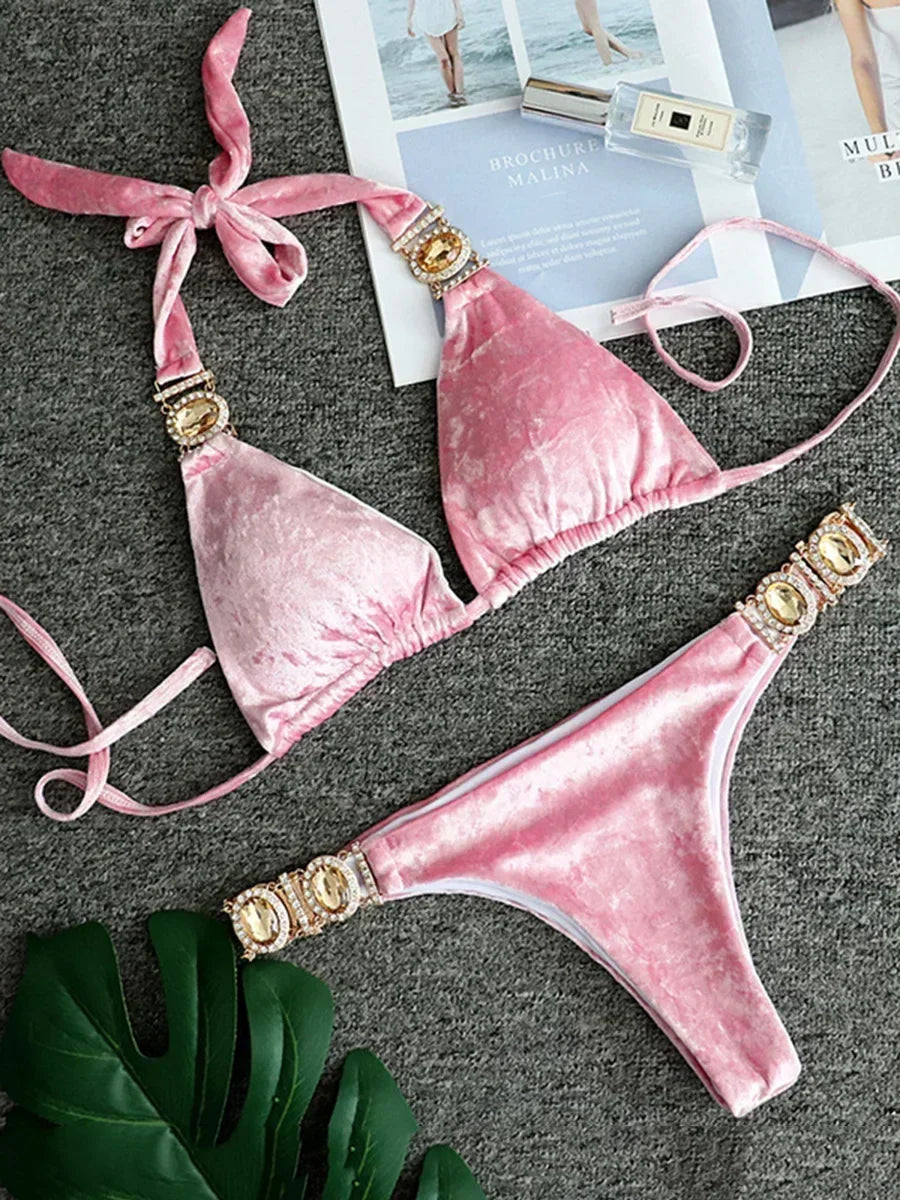 Rhinestone Swimsuit
