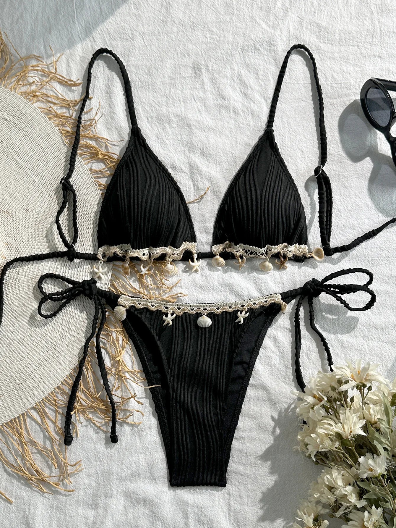 Sexy Shell Starfish Ornament Bikini Set