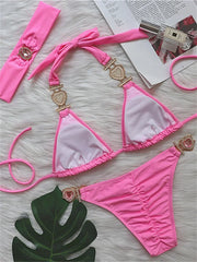 Sexy Rhinestones Bikini Set