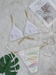 Sexy Pink Brozing Bikini Set