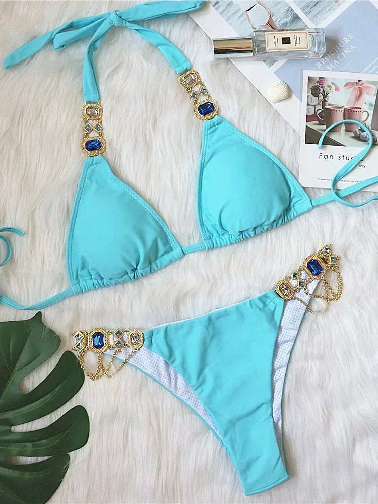 Rhinestone Swimsuit