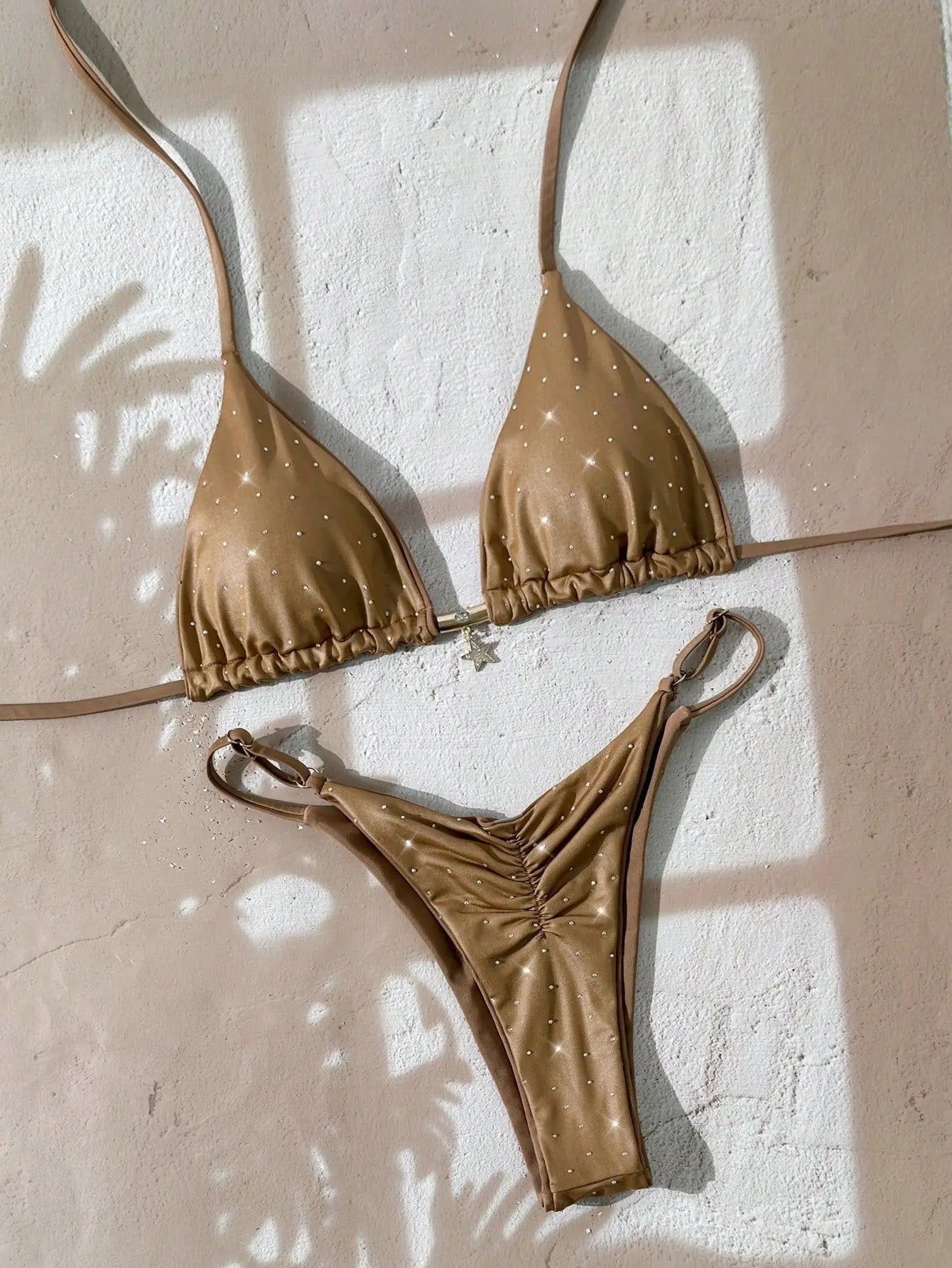 Sexy Diamond Coffee Bikini Set