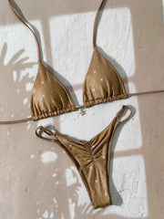 Sexy Diamond Coffee Bikini Set